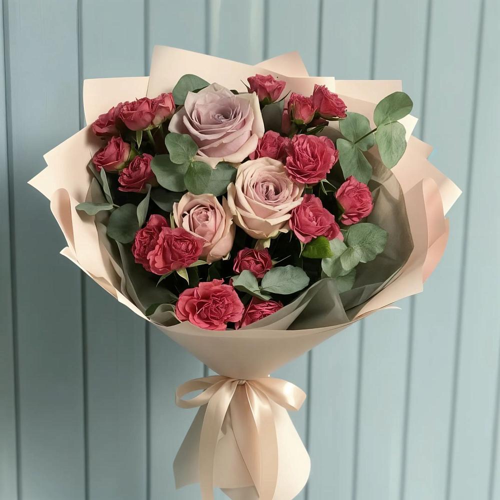 Букет цветов из: Гвоздики и Розы в Моршанске