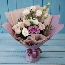 Букет цветов из:  Розы и Лизиантусы в Моршанске