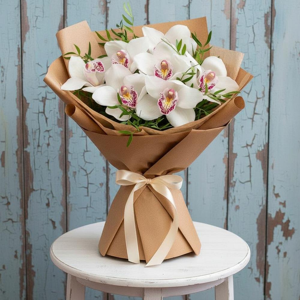 Букет цветов из: Орхидеи и Розы в Моршанске