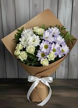Букет цветов из:  Хризантемы и Розы в Моршанске