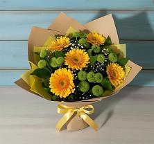 Букет цветов из:  Герберы и Хризантемы в Моршанске