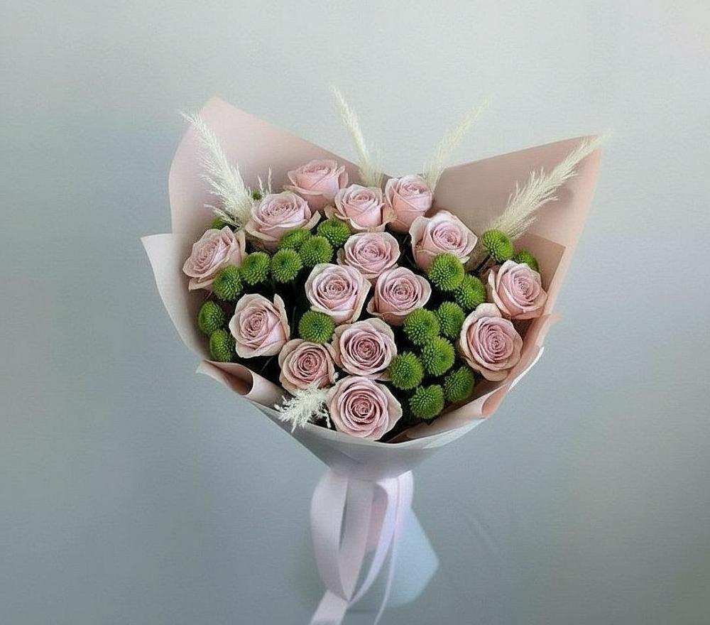 Букет цветов из: Розы и Хризантемы в Моршанске