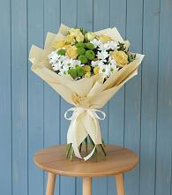 Букет цветов из:  Хризантемы и Розы в Моршанске