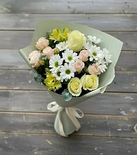 Букет цветов из:  Альстромерии, Розы и Хризантемы в Моршанске