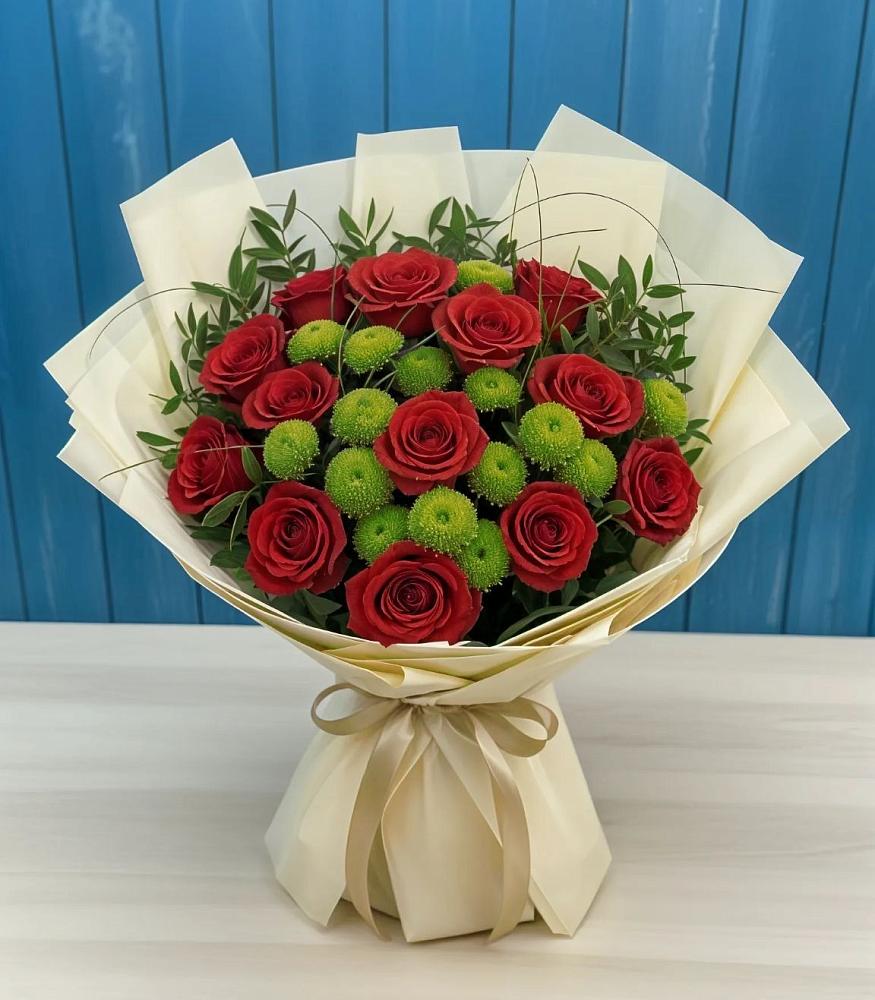 Букет цветов из: Розы и Хризантемы в Моршанске