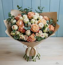 Букет цветов из:  Альстромерии и Розы #REPLACE_PRED# Моршанске